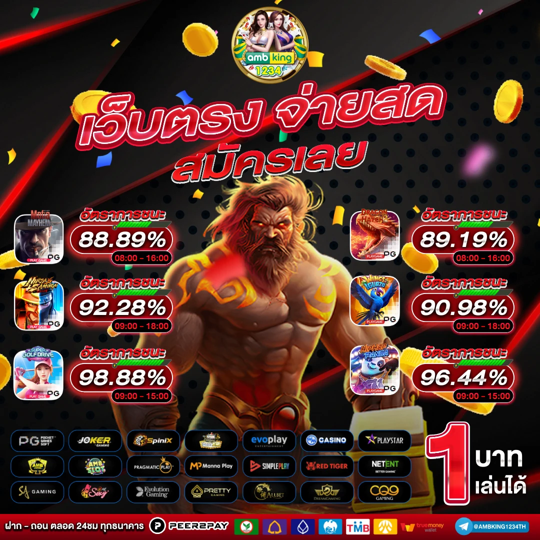 สล็อตออนไลน์อันดับ1 - แบนเนอร์โปรโมชั่น