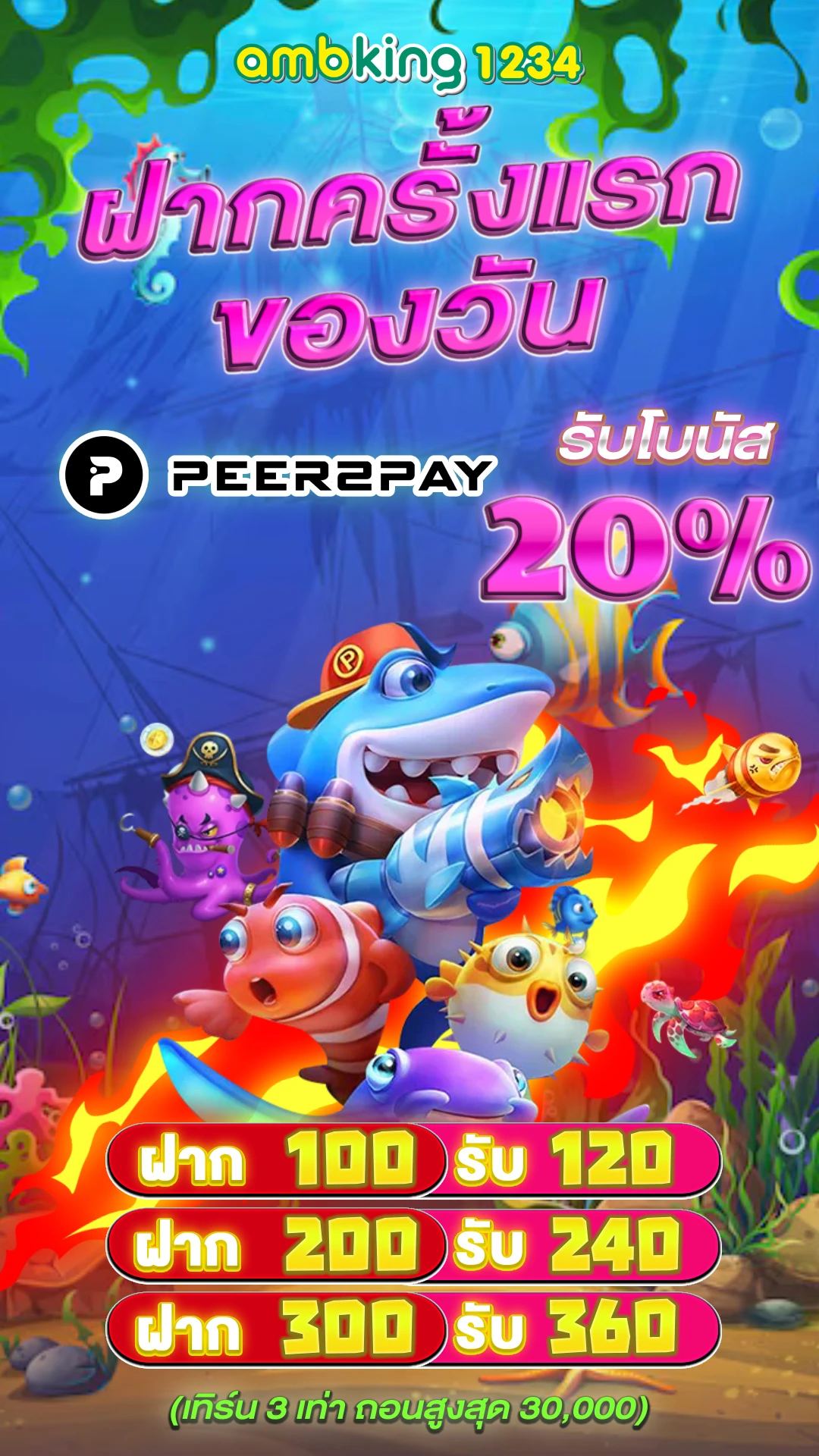 เว็บโอนผ่านวอเลท - แบนเนอร์โปรโมชั่น