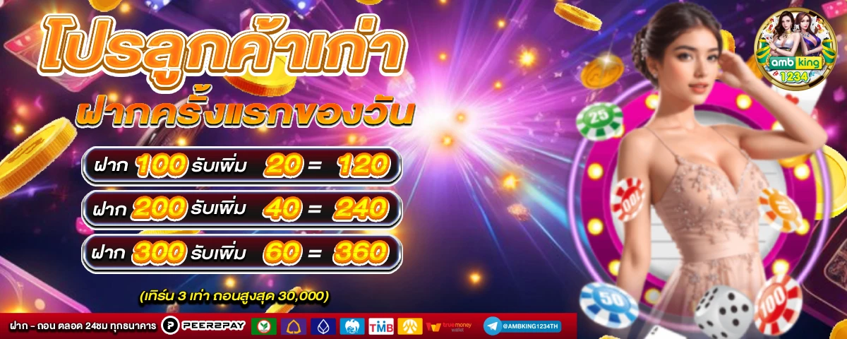 เว็บฝากวอเลท - แบนเนอร์โปรโมชั่น